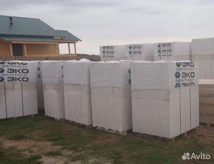 Газоблок с доставкой эко D500 B3,5 250x600x100