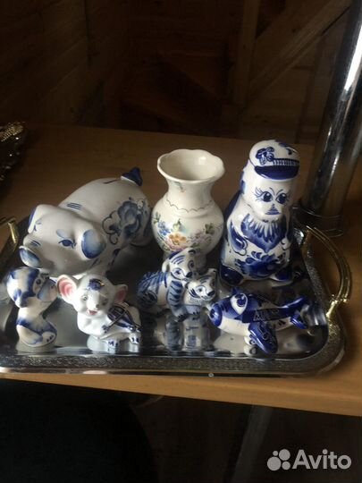 Статуэтка фарфор Гжель