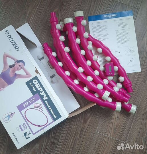 Обруч массажный torneo складной