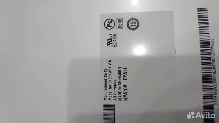 Матрица 156 40 pin, 15,6, slim, b156xw04 v.6