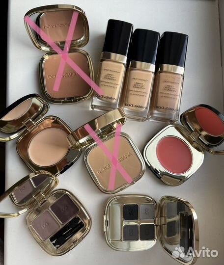 Пудры, уход, румяна Clinique Chanel D&G