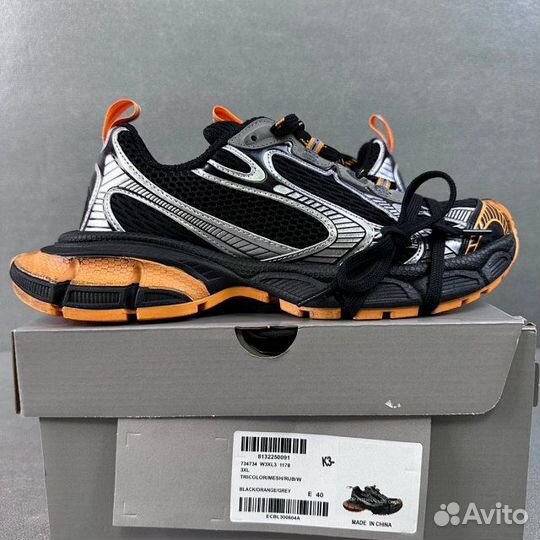 Balenciaga 3XL Orange/Black/Grey Sneakers