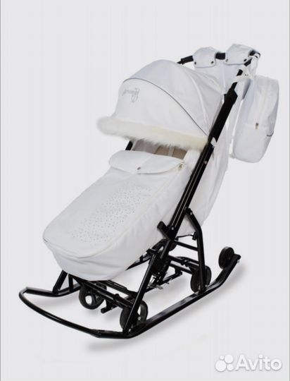 Санки коляска pikate снеговик