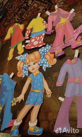 Бумажные куклы СССР с гардеробом