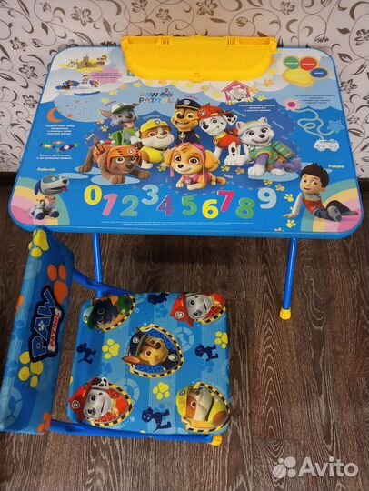 Детский стол и стул с героями из Щенячего патруля