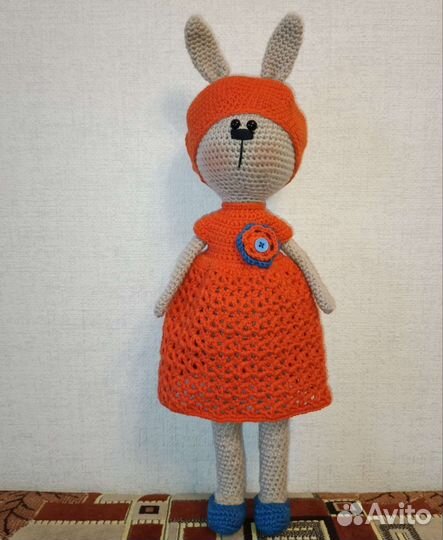 Мягкая игрушка заяц ручная работа