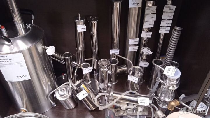 Царга, отвод, дефлегматор, холодильник