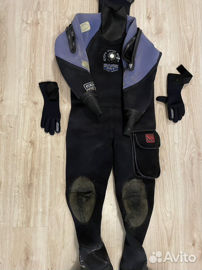 Сухой гидрокостюм bare для дайвинга
