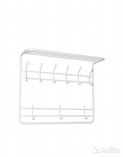 Вешалка с полкой 2х ярусная 80см