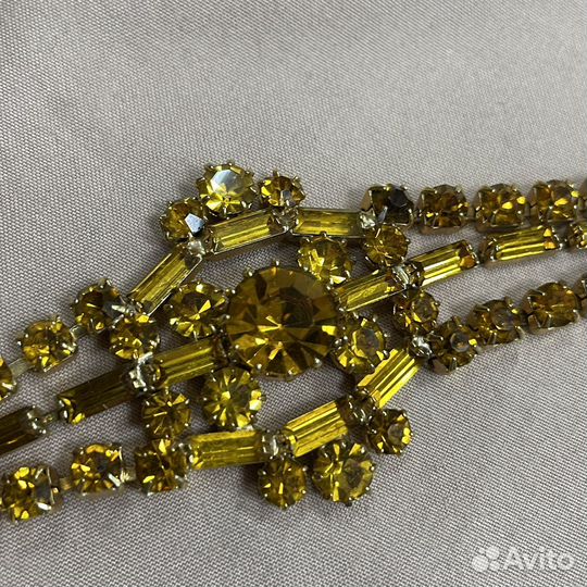 Набор бижутерия клипсы и браслет винтаж СССР (сзр)