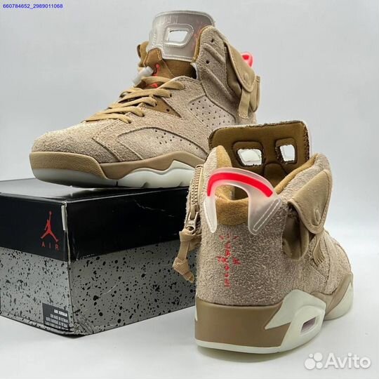 Кроссовки Nike Air Jordan 6 Retro x Travis Scott (Арт.95427)