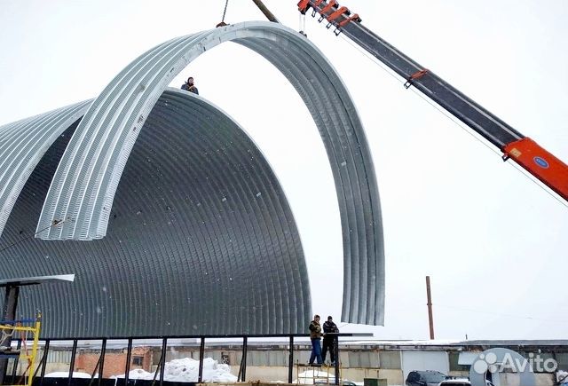 Быстровозводимые ангары в рассрочку 846 кв.м