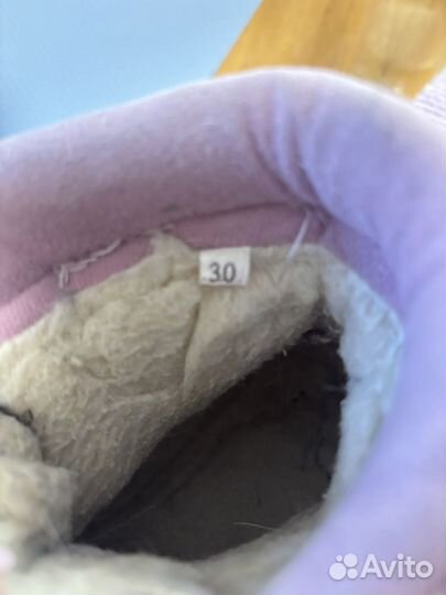 Зимние дутики на девочку 30 размера