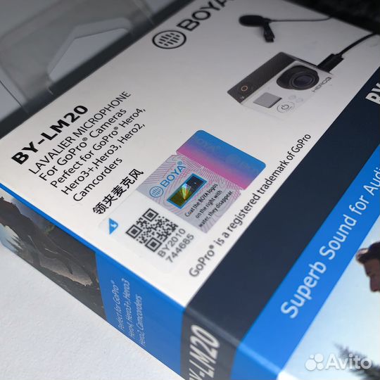 Петличный микрофон boya BY-LM20 (GoPro)
