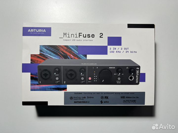 Звуковая карта Arturia Minifuse 2 Black новая