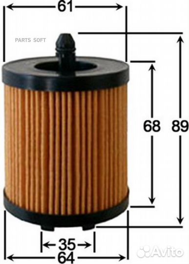 Фильтр масл.opel astra G 2.2 2000-2005 OE902J