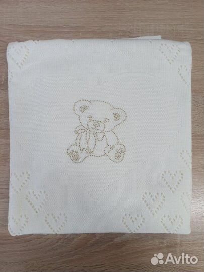 Плед детский вязаный (новый)