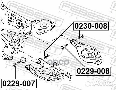 Болт с эксцентриком nissan patrol Y62 2010.03