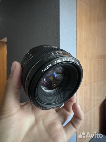 Объектив canon 50mm 1 4