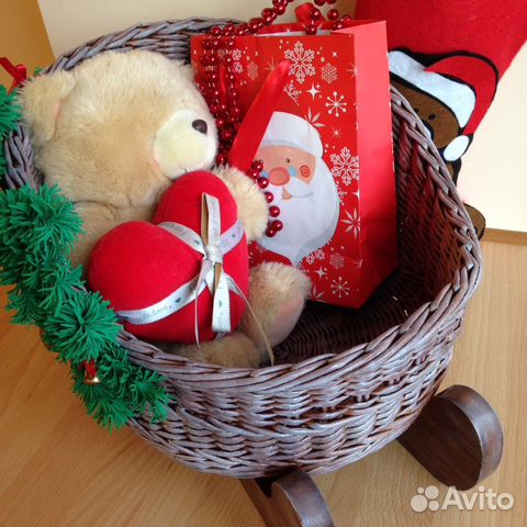 Санки плетёные