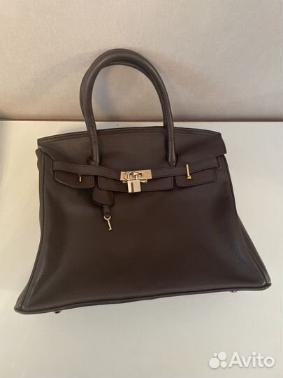 Сумка натуральная кожа hermes