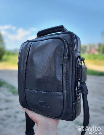 Сумка мужская новая натуральная кожа