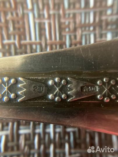 Набор серебряных вилок 916 пробы 