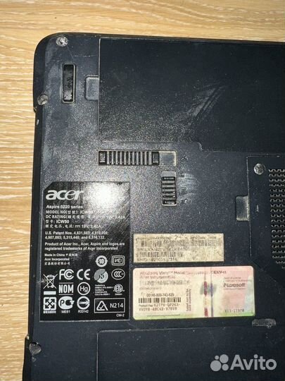 Ноутбук Acer aspire 5220