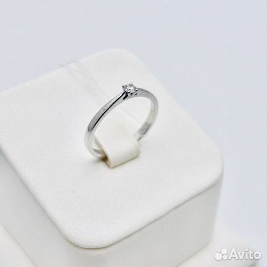 Кольцо с бриллиантом Кр57 0,05Ct 4/4A