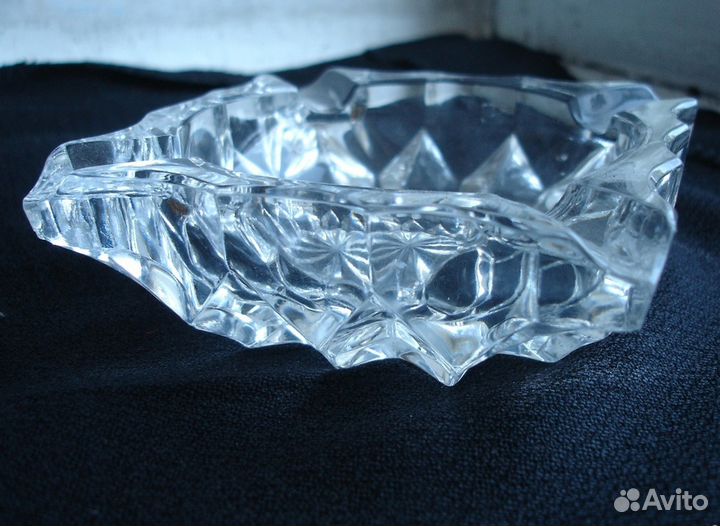 Пепельница, стекло, 11х11 см, СССР