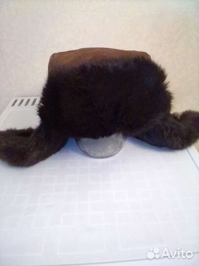 Норковая шапка мужская ушанка
