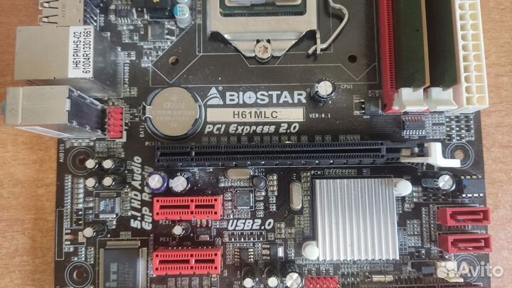 Мат. плата Biostar H61 MLC rev.6.1 сокет 1155 ddr3