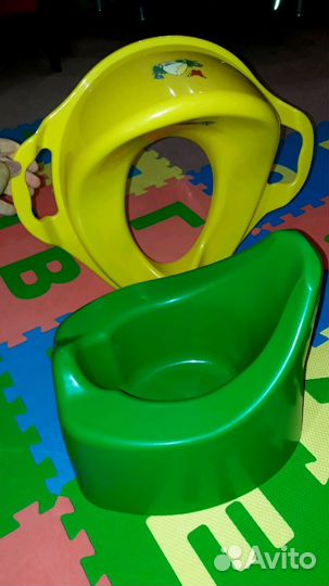 Горшок и накладка на унитаз, новые