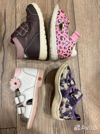Детская обувь для девочек пакетом 22