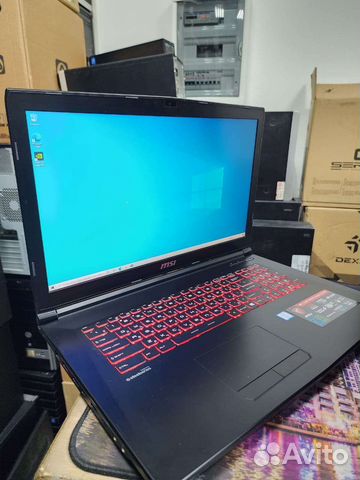 Игровой ноутбук MSi i7-7700HQ 16gb GTX1050ti 4gb