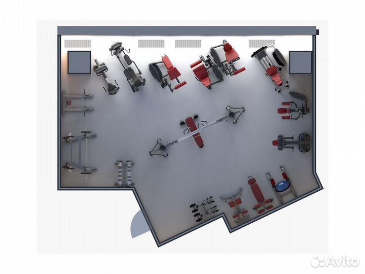 Домашний спортзал под ключ