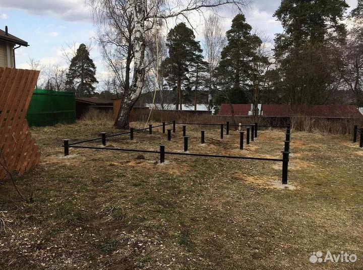 Установка винтовых свай