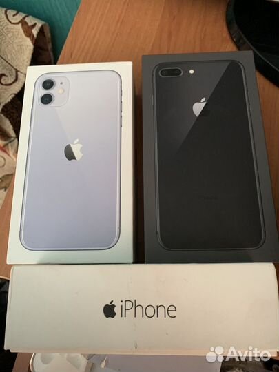 Коробки от iPhone 6,8+,11