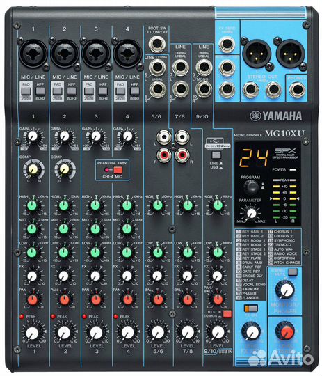 Микшеры yamaha MG10 XU, MG12 XU, MG16 XU