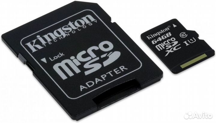 Micro SD карта Kingston Canvas Select 64 Gb