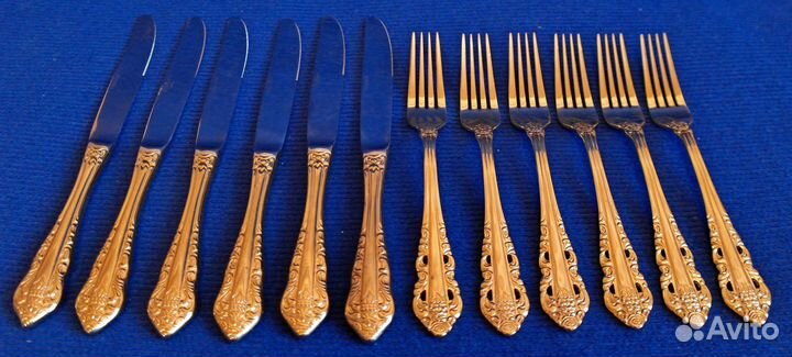 Ножи и вилки R. Wallace, Grande Barocco, США