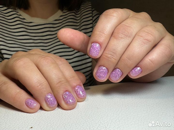 Маникюр наращивание ногтей