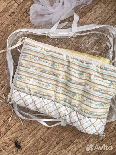 Бортики в кроватку и балдахин