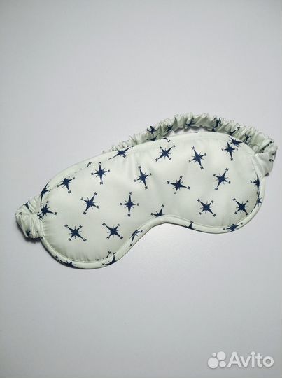 Комплект маска для сна+резинка. 100 шёлк