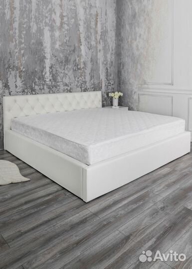 Кровать 200х200 белая Барселона с матрасом