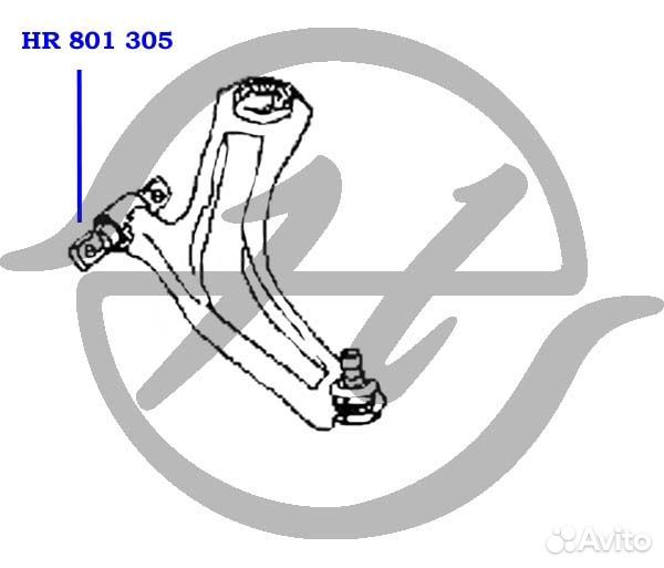 Сайлентблок прав / лев перед