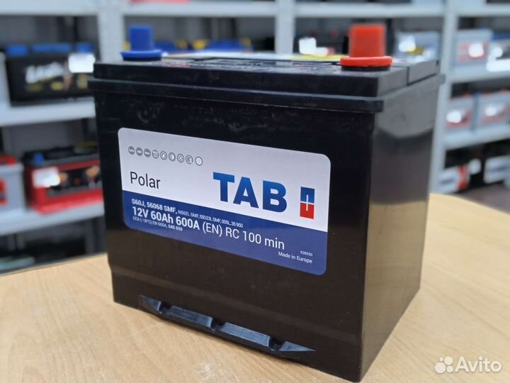 Аккумулятор Tab 60а Новый для легковых автомобилей