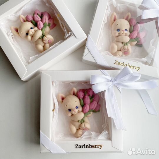 Шоколадный зайчик; фигурка на торт