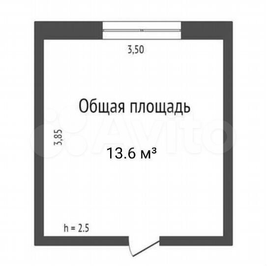 Комната 13,6 м² в 1-к., 4/5 эт.