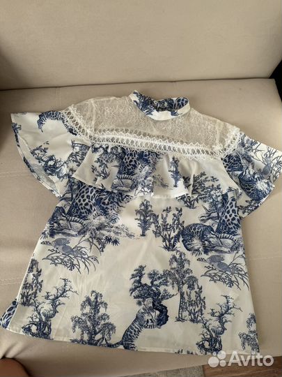 Блузка шелковая